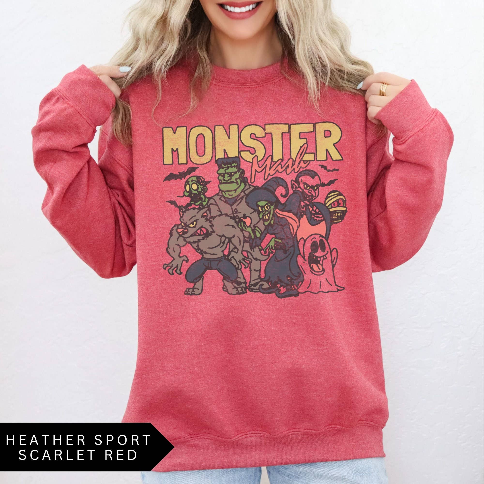 CVH DREAMY LTD - Vente T-shirt à imprimés – femme - Chemise d'Halloween rétro, t-shirt d'Halloween Monster Mash3