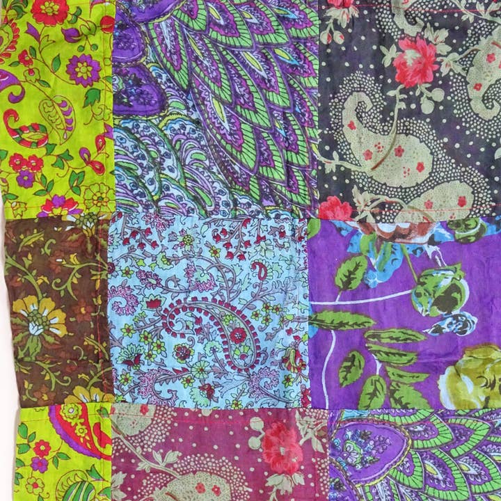 Zig Zag Asian Collection - Wholesale Scarf – Women's - Patchwork Scarf with Tassels12