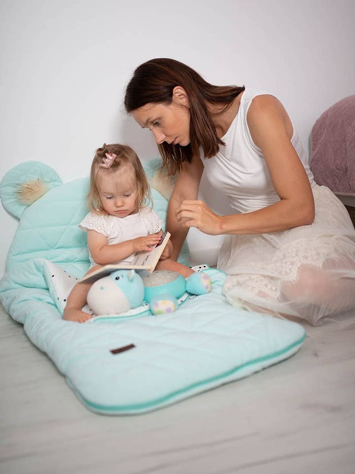 Kinder Hop sovepose Trekanter Aquamarine 120x60cm for engroshandel hos Kinder Hop SP. Z O.O.