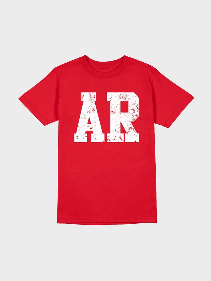 Camiseta de Manga Corta Arkansas Love (Roja) para venta al por mayor de Maple St Co
