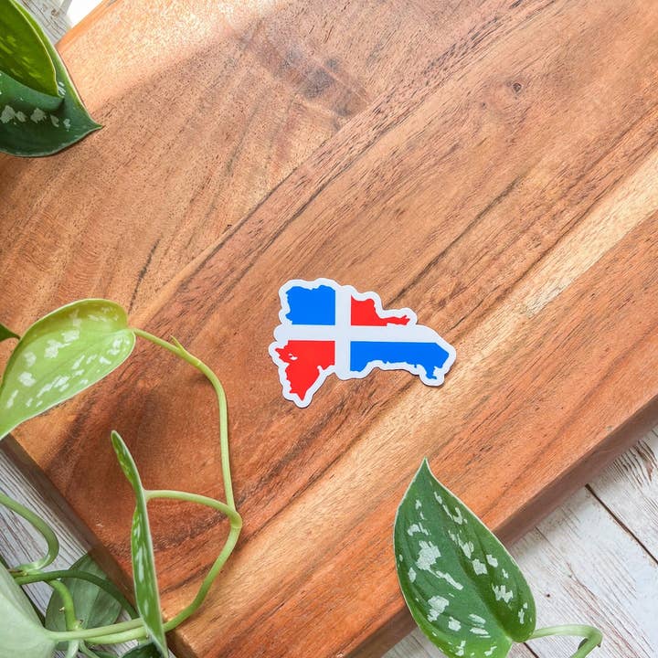 The Nosy Gal - Wholesale Sticker - Dominican Map Waterproof Sticker
