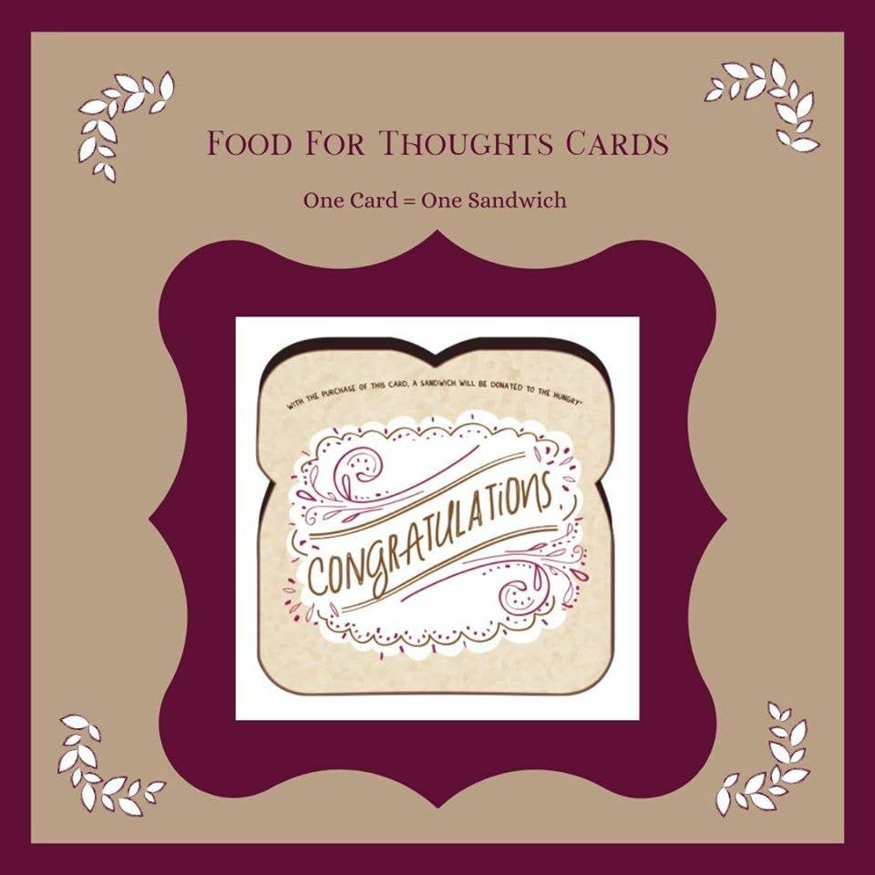 Food for Thoughts Cards - Wholesale Congratulations Card - Congratulations Card1