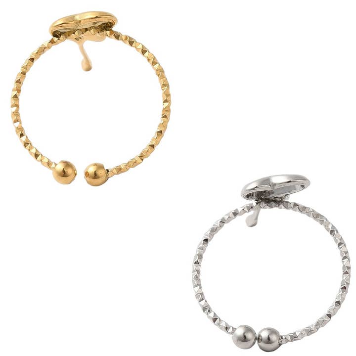 Annie Austen | Jewelry • Accessories - Wholesale Band/Stacked Ring - Drippy Heart Ring | Adjustable