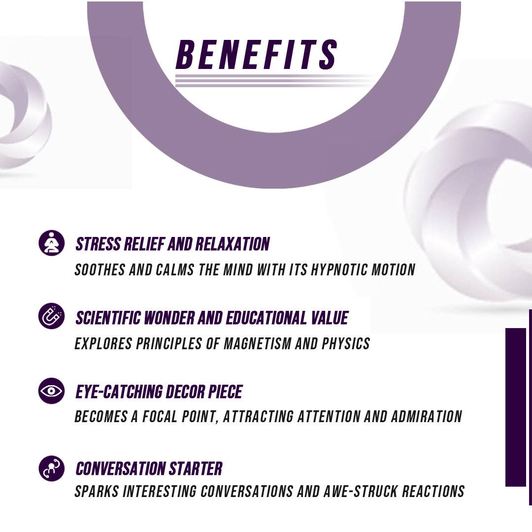 eterus - Wholesale Tafelbladdecoratie - Spinnende bal met magnetische baan3