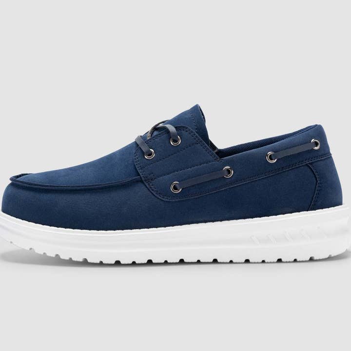 FitVille - Wholesale Slip On Sneakers - Men's - FitVille Men's Coastline Slip-On Boat Shoes V1