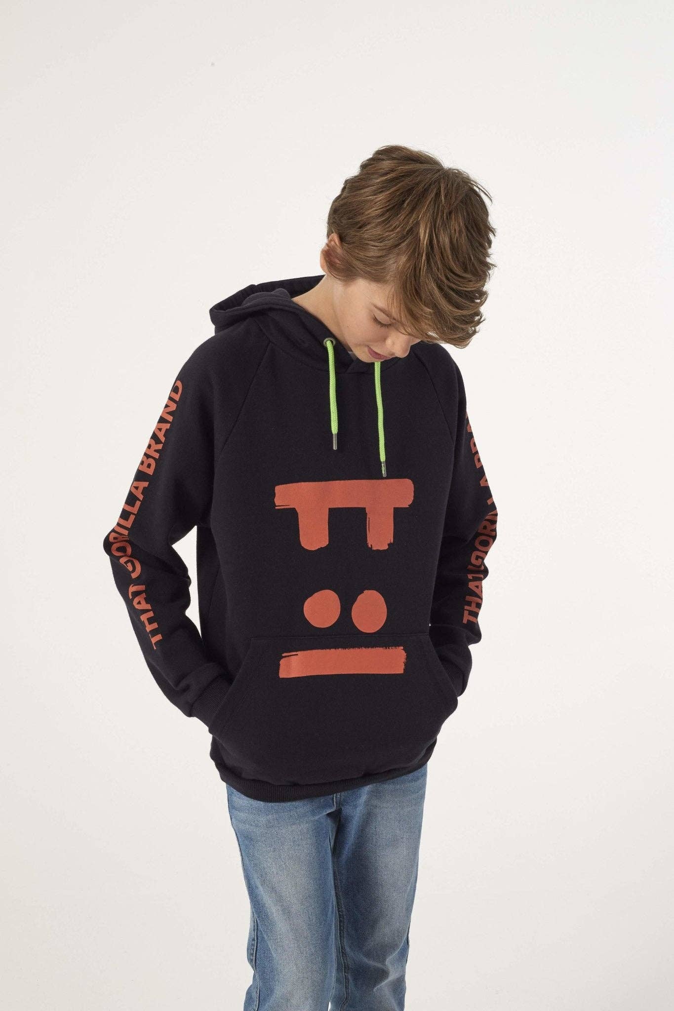 That Gorilla Brand - Wholesale Hoodie - Kids - KIDS (6-13 YRS OLD) BLACK FACE HOODY3