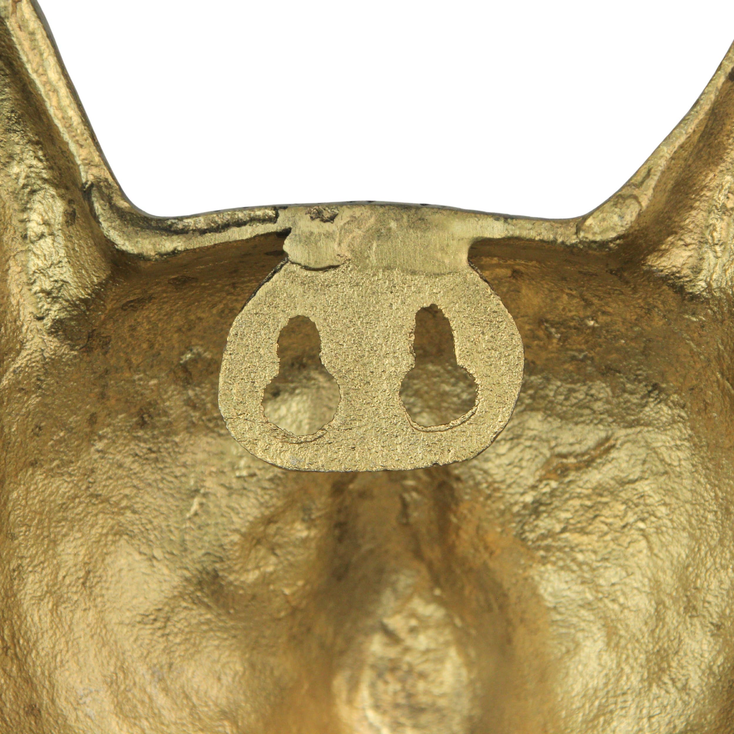 Zeckos - Wholesale Wall decor – Kids & Baby - Gold Mouse Head Wall Hanging with Spectacles – 8.5" High6