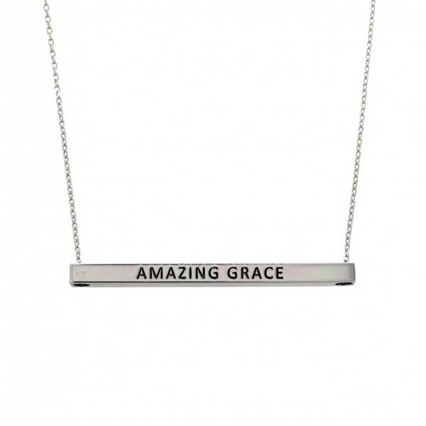 FR2938 AMAZING GRACE_3D Brass Bar Necklace for wholesale by 0011 PREMIERE