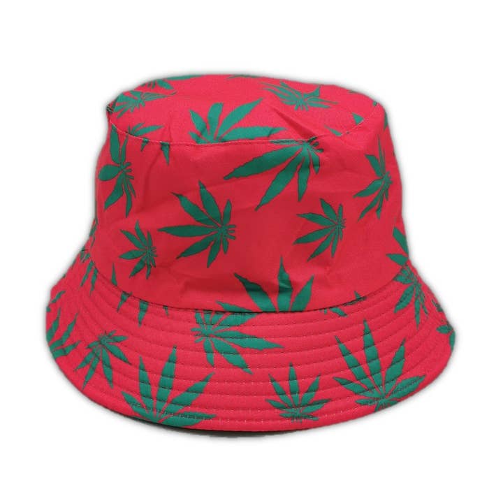 Sombrero de Cubo Diseño de Hoja Rosa Festival Rave Accesorio Regalo para venta al por mayor de SFW Trade