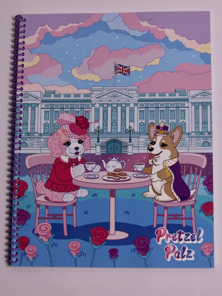 Tea with the Queen Notebook for wholesale by Pretzel Palz