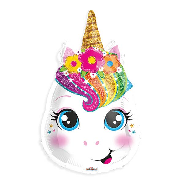 Kelli's - Wholesale Balloon - Unicorn Head Foil Balloon - Bagged