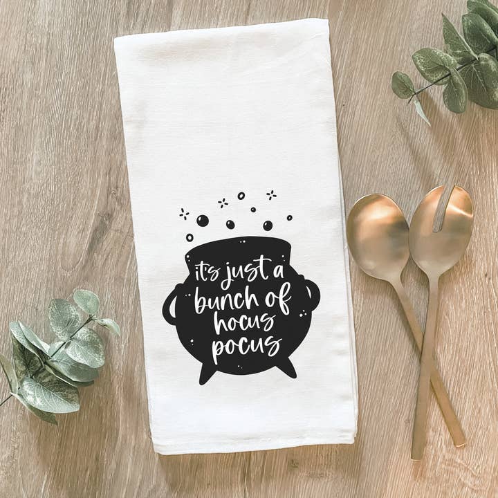 It's Just A Bunch Of Hocus Pocus - Cotton Tea Towel for wholesale by Lissi Designs