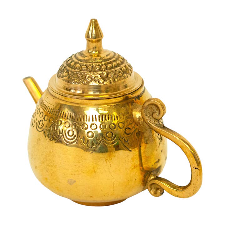 The Artisan and Company - Wholesale Tea Pot - Mini Brass Ceremony Tea Pot3