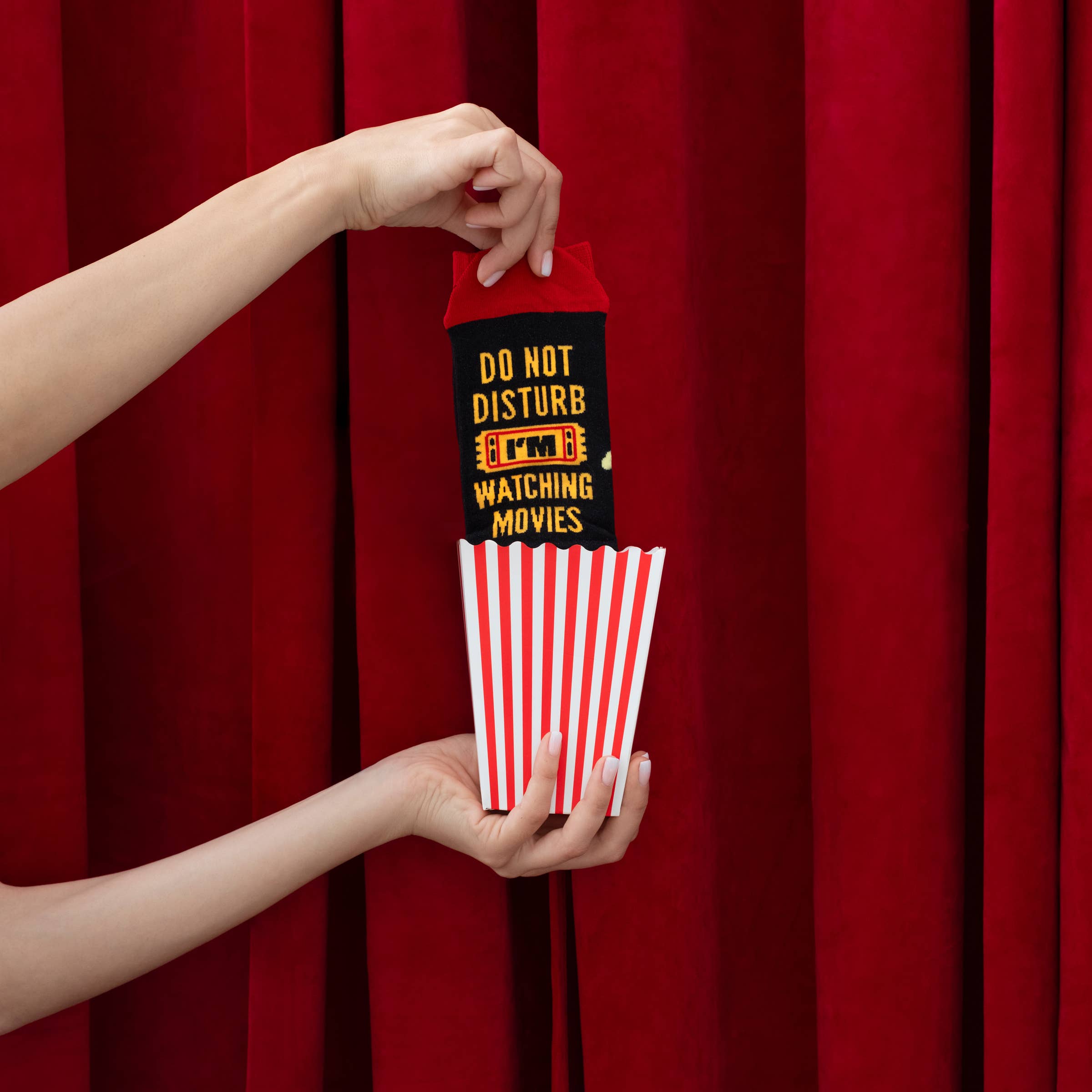 Lavley - Wholesale Socks - Unisex - Do Not Disturb, I'm Watching Movies Socks7