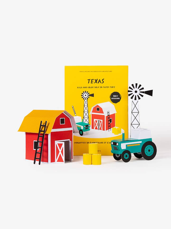 Christmas Paperart 3D Paper DIY Gift - Texas Farm for wholesale by Cinqpoints