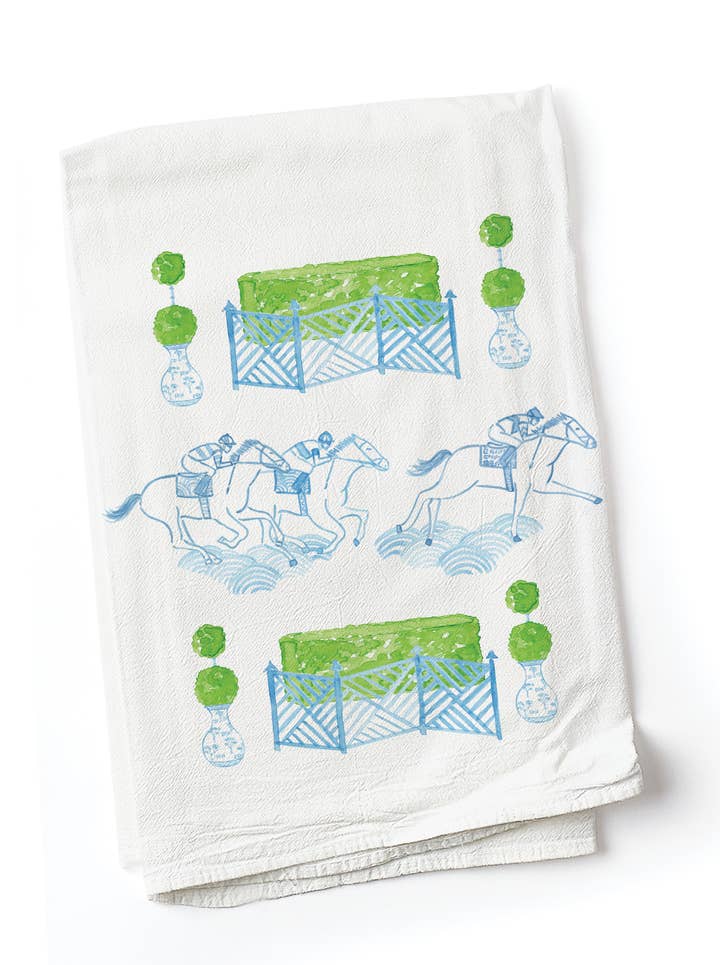 Maizie Clarke LLC - Wholesale Tea Towel - Steeplechase Tea Towel0