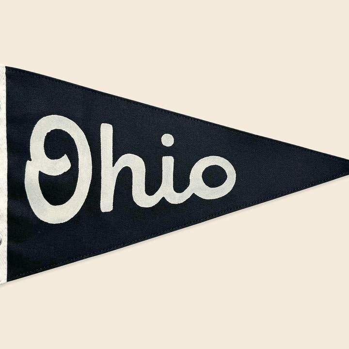 Ohio Script Vintage-Inspired Pennant for wholesale by Wild Northland