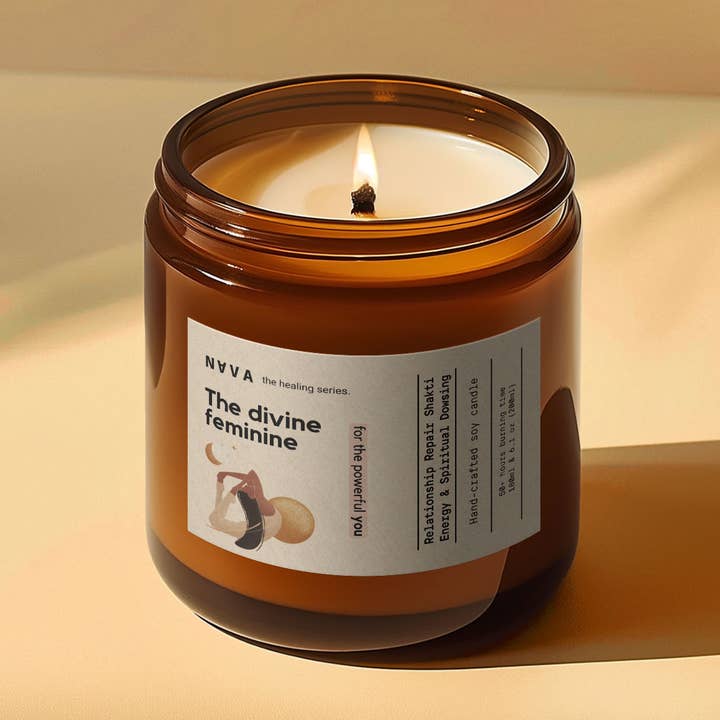 NAVA – wholesale Burkljus – Doftande Ekologiskt Sojaljus - Gudomlig Femininitet0