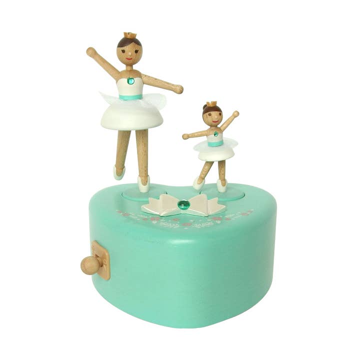 Parent & Child Ballet Wooden Music Box for wholesale by Music Box