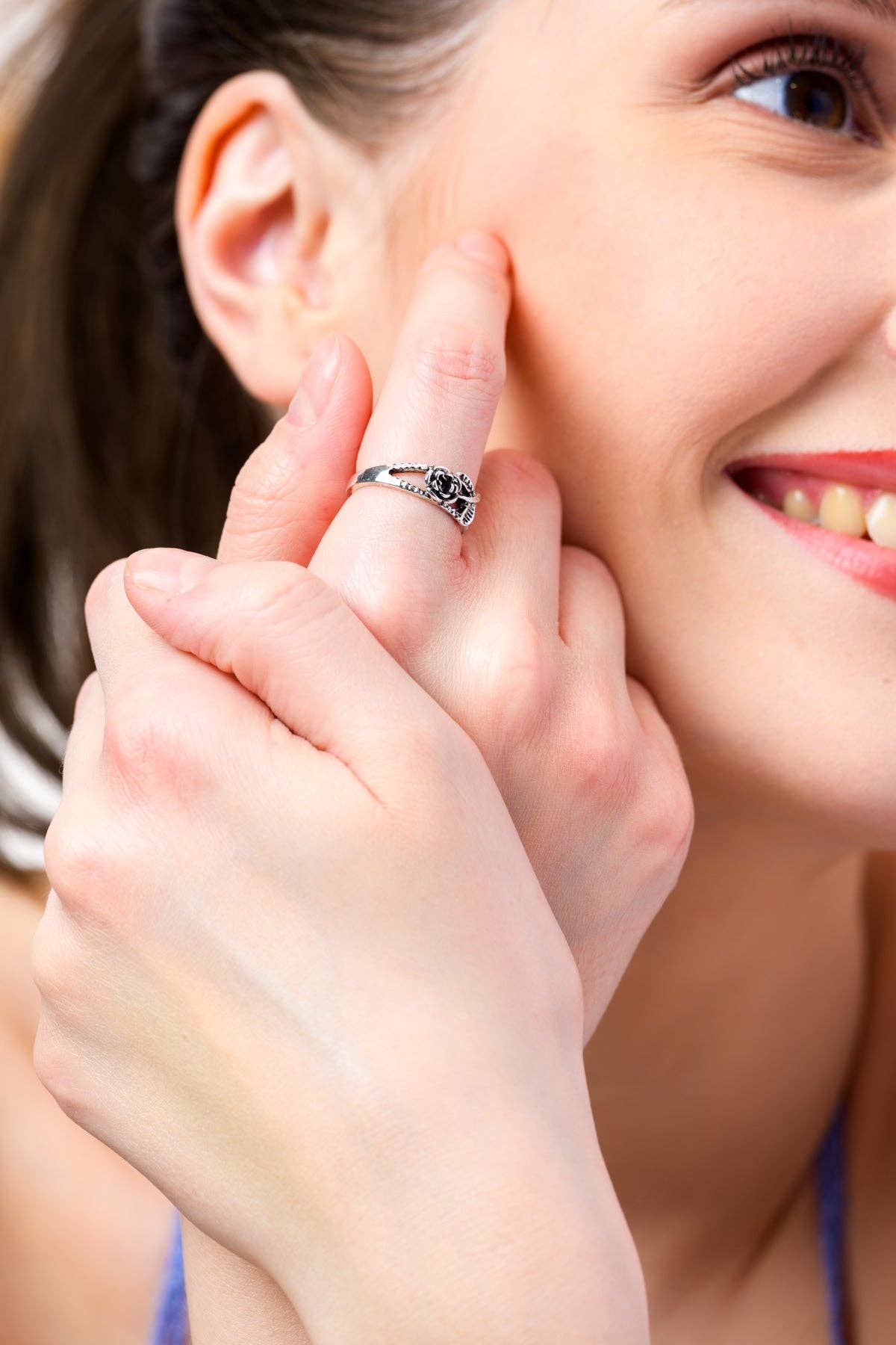 Henna Shoppe - Wholesale Cocktail/Statement Ring - Rose Ring4