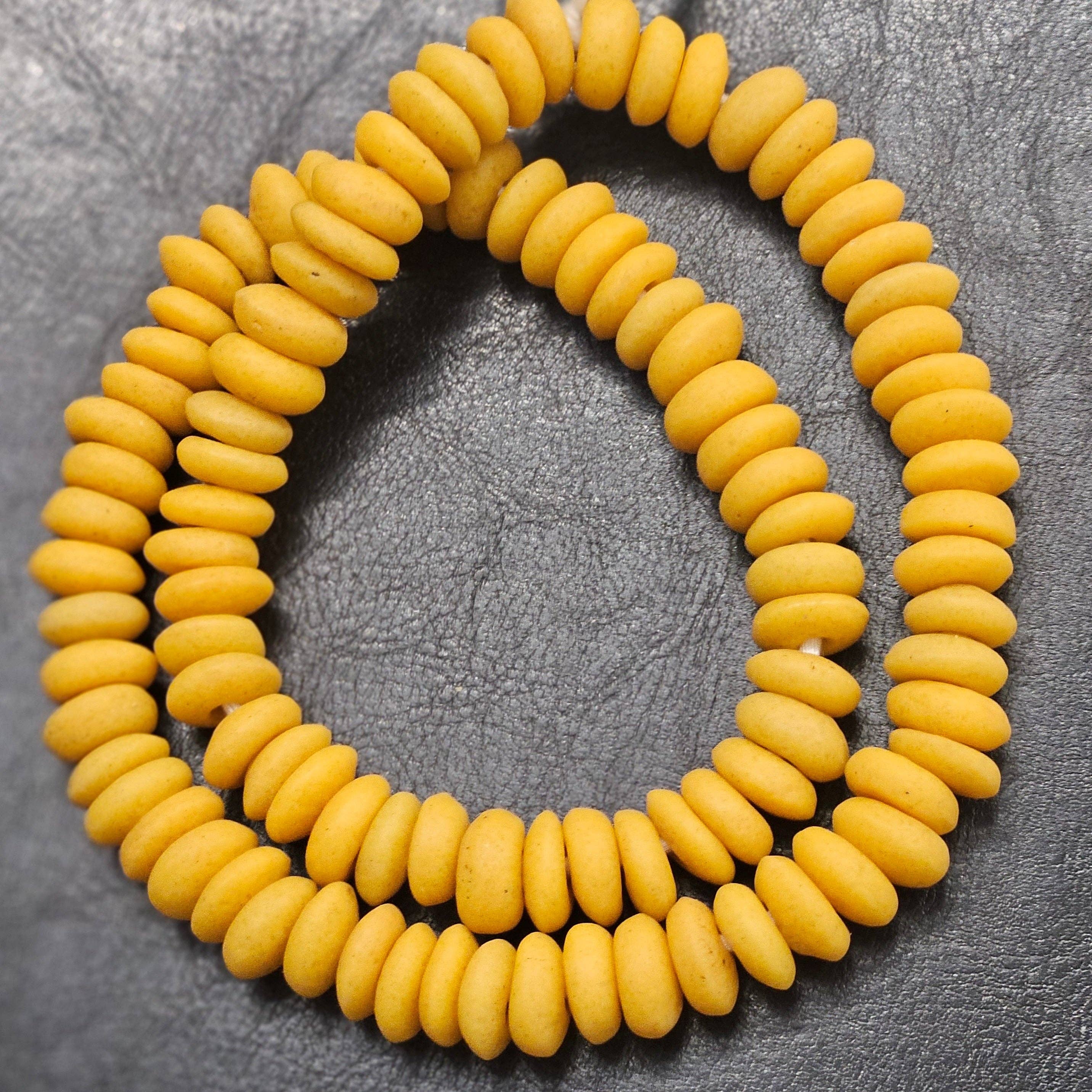 Aadampo African Beads - Wholesale Beads - Handmade Krobo Spacers Beads for Jewelry Making: Create Stunning Pieces with Authentic African Beads4