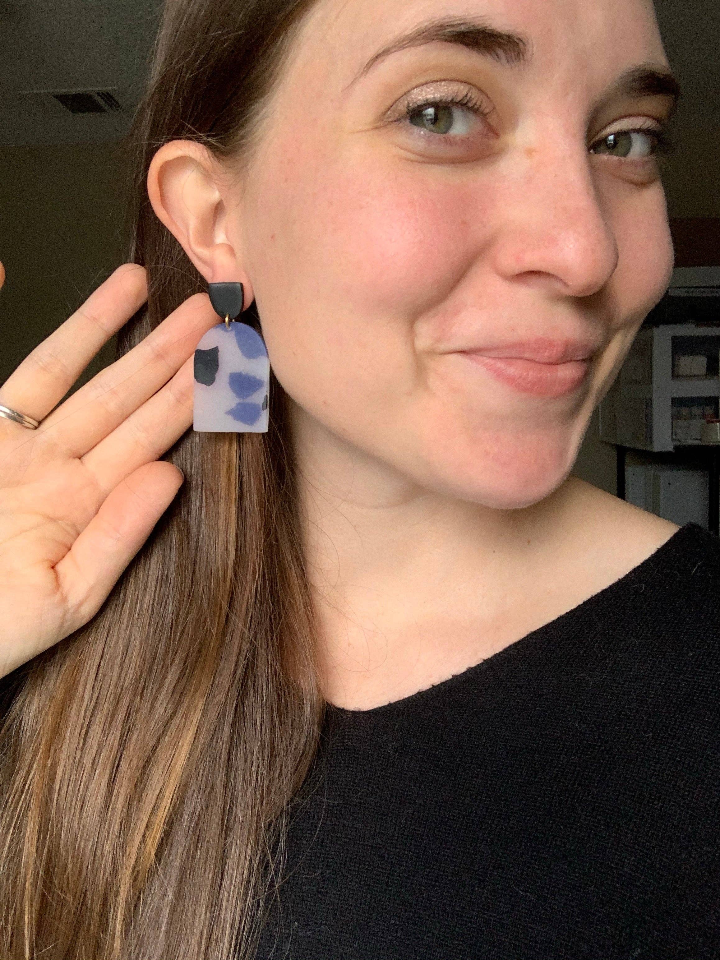 Clay By Denae - Wholesale Dangle Earrings - Kaylee Tortoise Shell Earring2