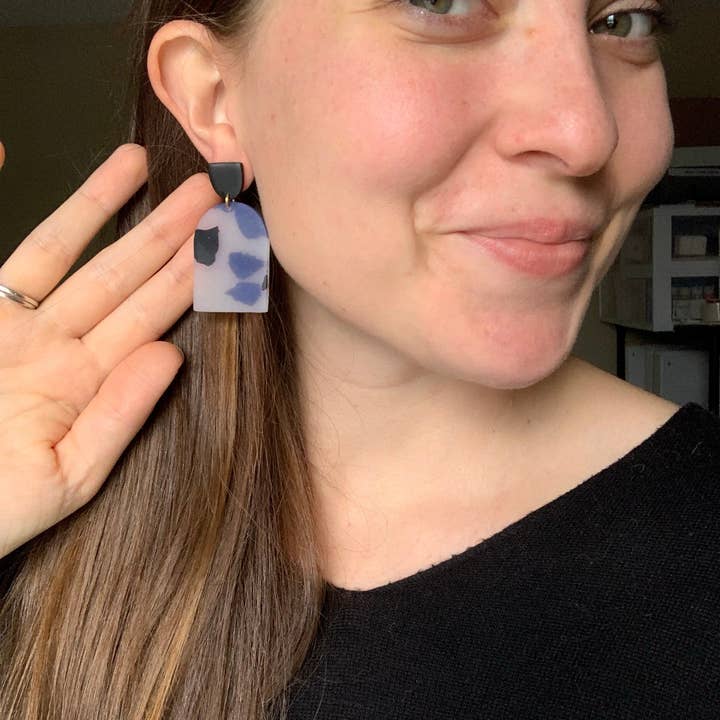 Clay By Denae - Wholesale Dangle Earrings - Kaylee Tortoise Shell Earring2