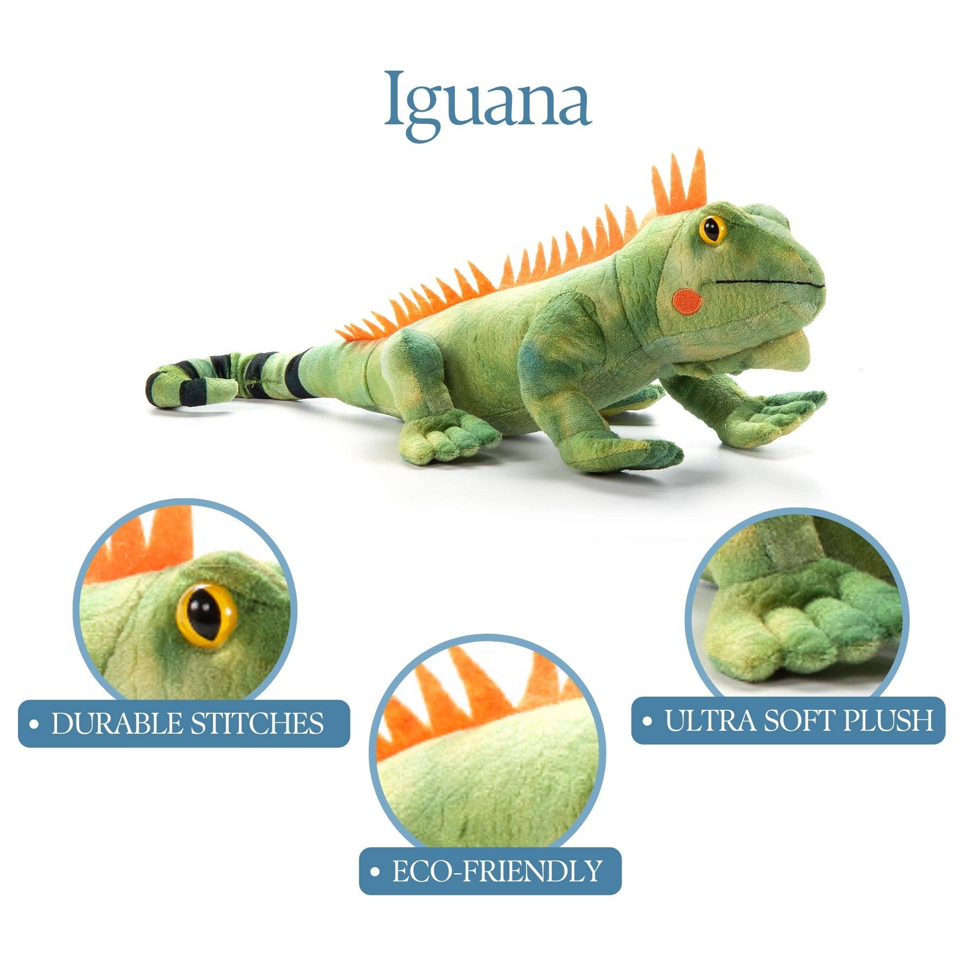 The Petting Zoo - Venta al por mayor Peluche - Niños y bebés - Iguana Reptil Wild Onez de 18" (45 cm)8