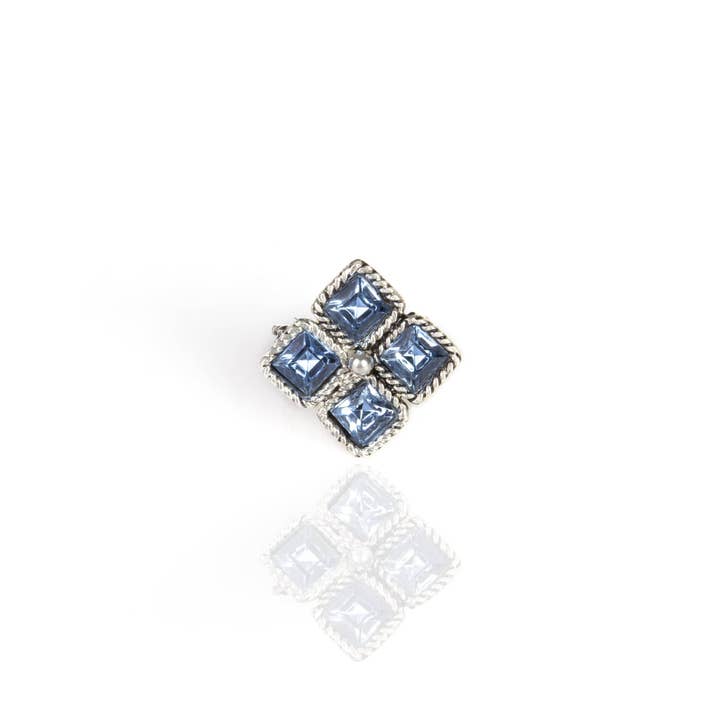 Brigid Segl af Nåde Ring Vand Lt Safir - Sølv for engroshandel hos VSA Designs Inc.