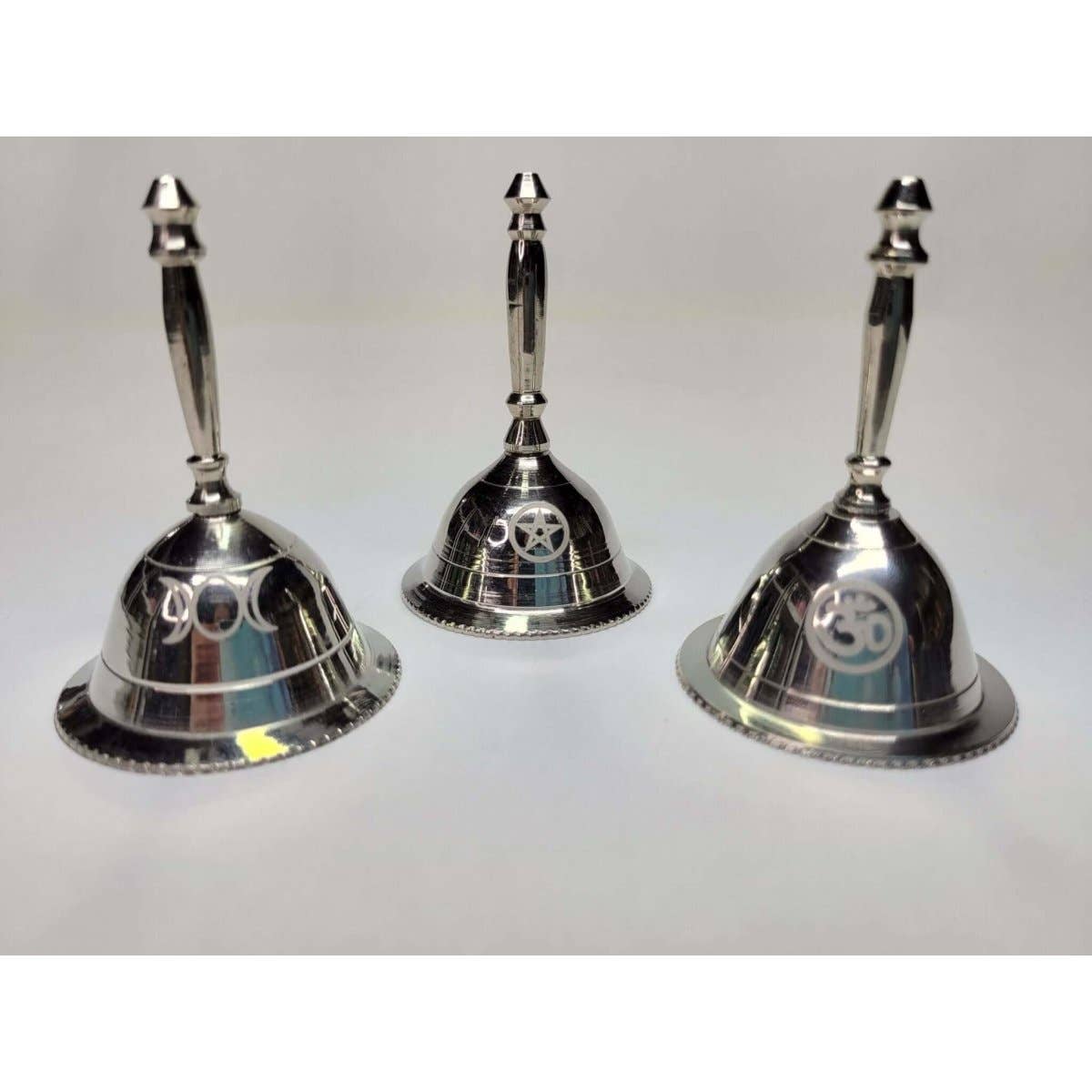 My Magic Place Shop - Wholesale Bell - Altar  Bells, Triple Moon, Pentacle OM bell, Witch Bell5