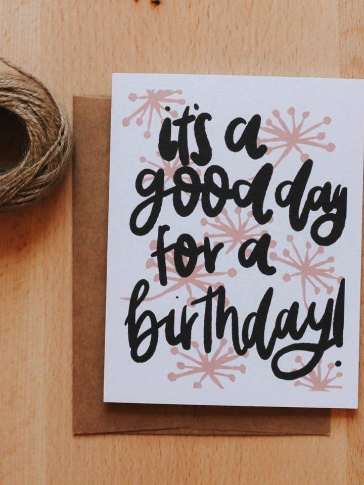 Birthday Card with Kraft Envelope for wholesale by MacaelaMade