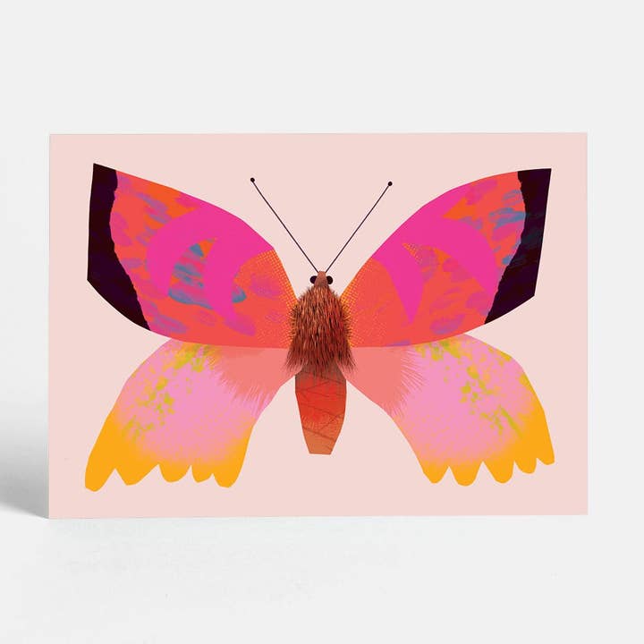 Pink Butterfly | Postcard for wholesale by Sunny Beast