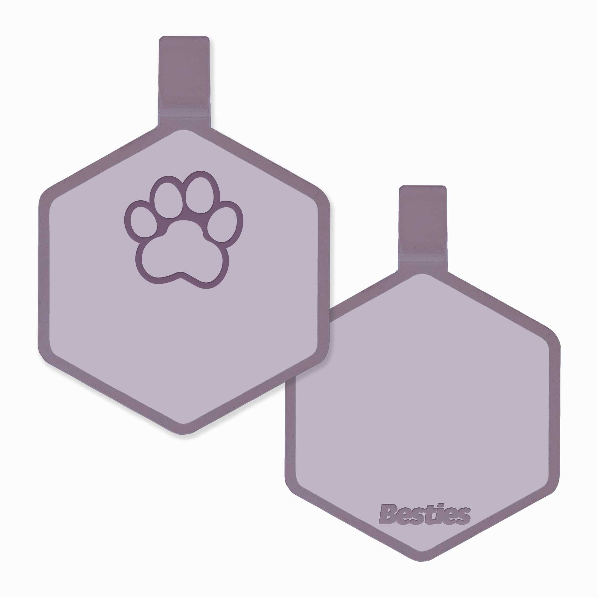 Besties Pets - Wholesale Pet Identification Tag - Dog - Paw Silicone Dog ID Tag8
