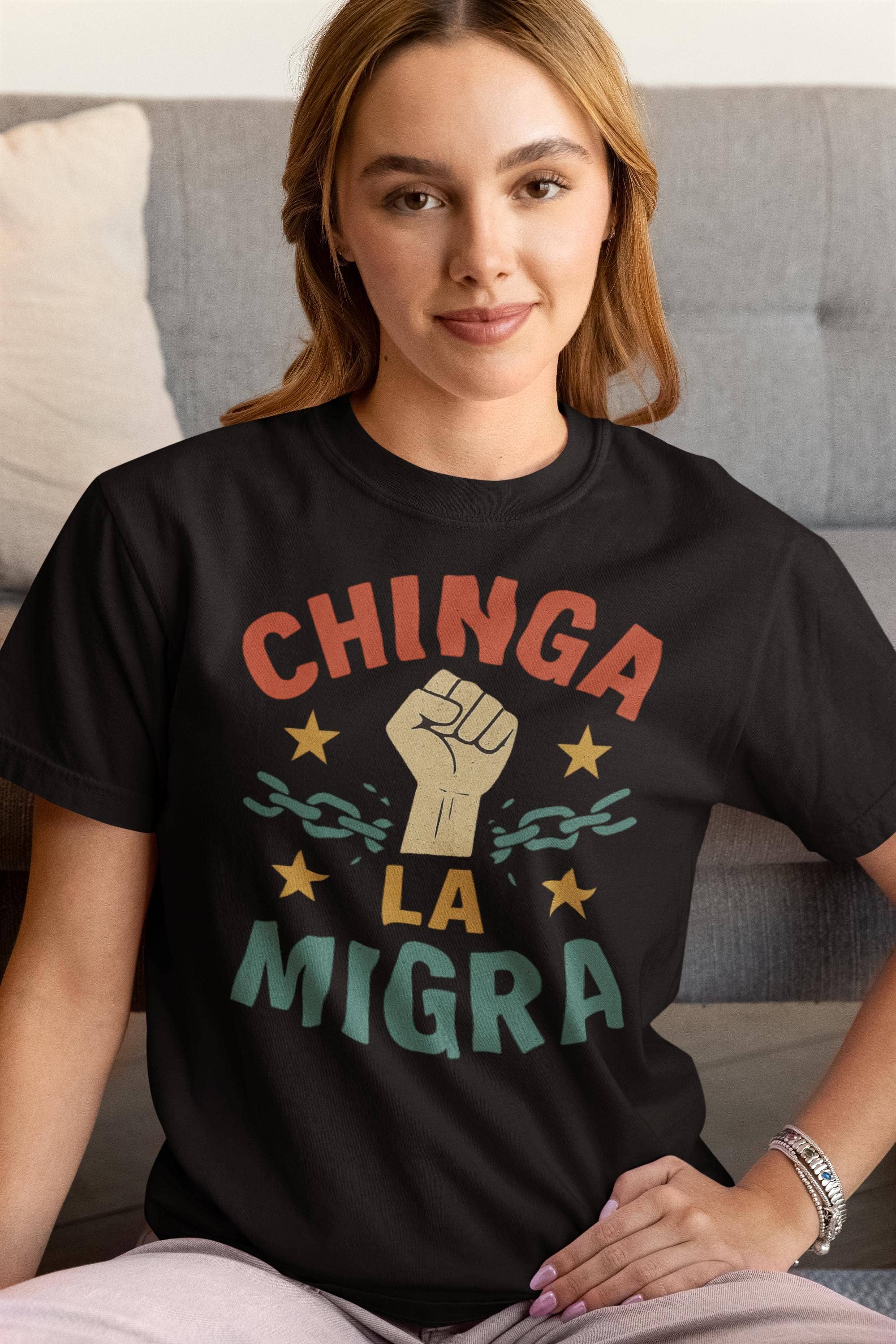 CVH DREAMY LTD - Wholesale T-Shirt (Graphic) - Women's - No Human Is Illegal Shirt, Fuck ICE Shirt, Abolish ICE Tee