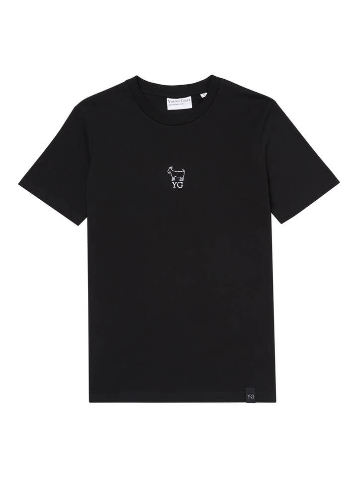YG Relaxed Fit T-Shirt - Black/White for wholesale by Young Goat
