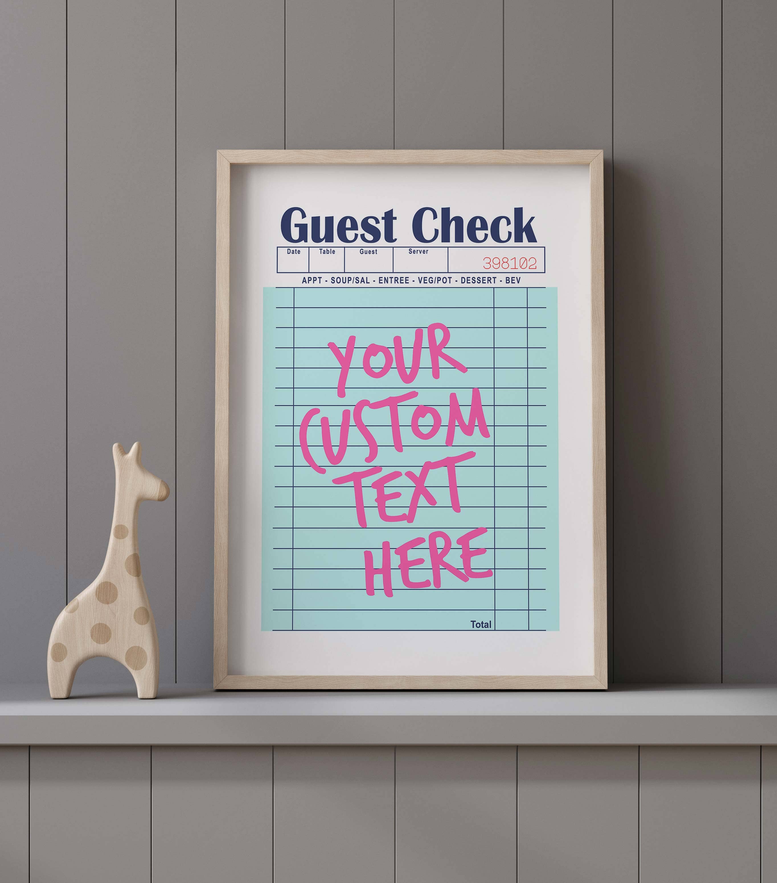 Dormfuly - Wholesale Poster - Custom Guest Check Poster8