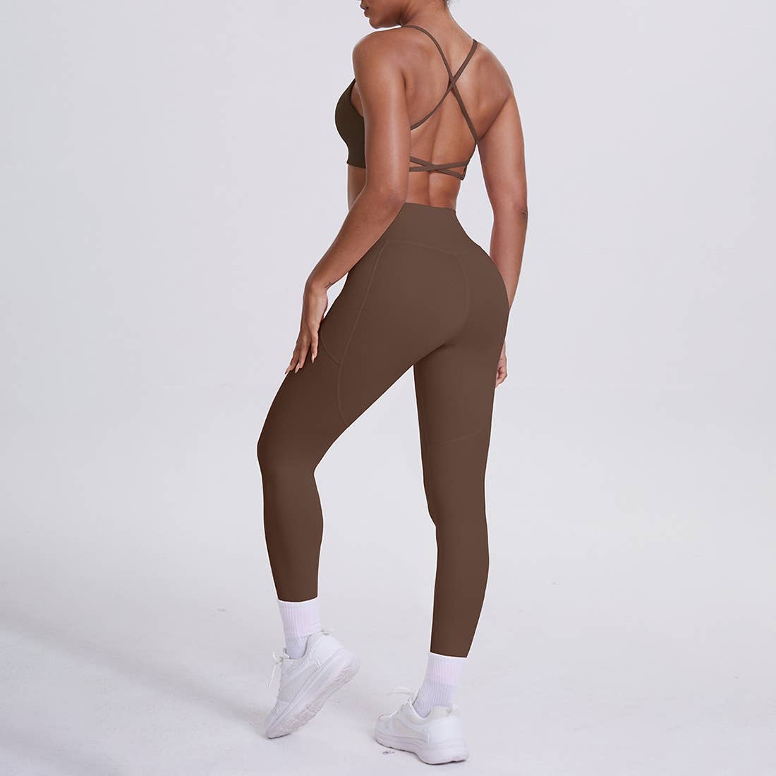 Sodalemon - Wholesale Activewear Set - Women's - Women High-Waisted Yoga Set: Sports Bra + Sculpting Leggings2