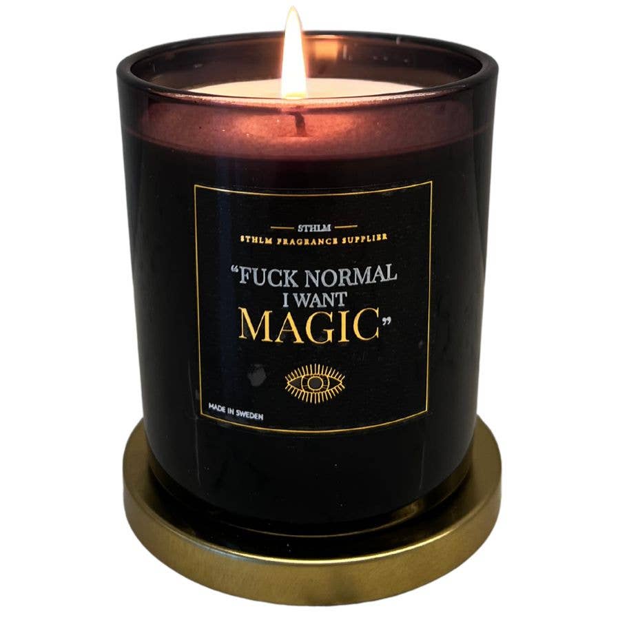 Stockholm Fragrance – wholesale Jar/filled candle – "Fuck Normal, I want Magic" | Clean Cotton1