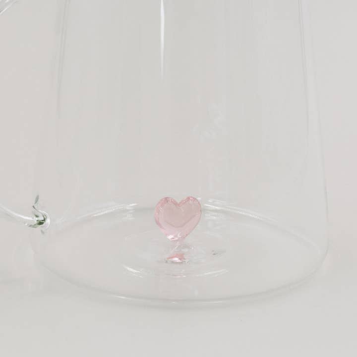 Eulenschnitt - Wholesale Carafe - Carafe Heart Shape Pink (PU = 4 pcs)1