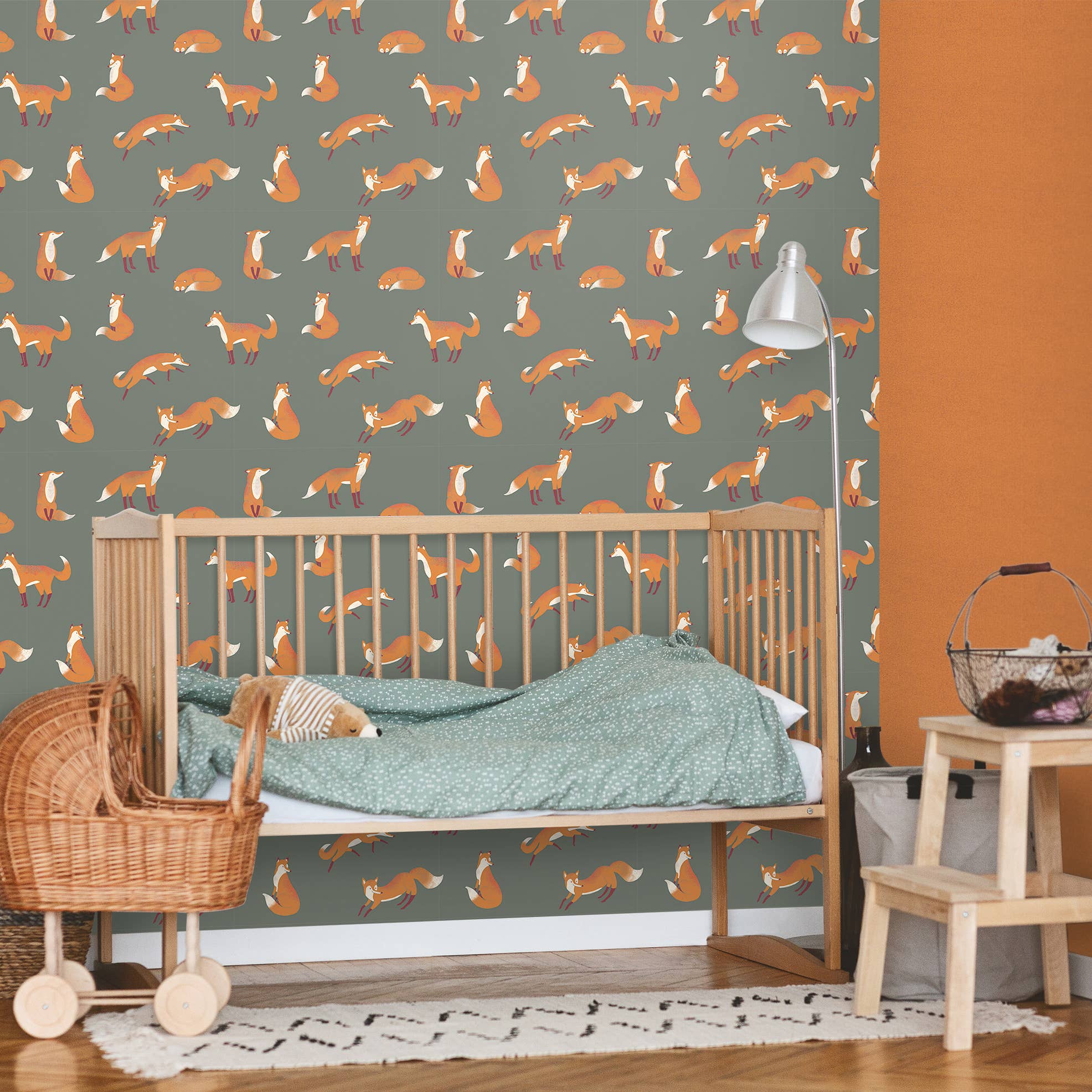 Galerie Wallcoverings - Wholesale Wallpaper - Great Kids Collection Smooth Glitter Friendly Foxes16