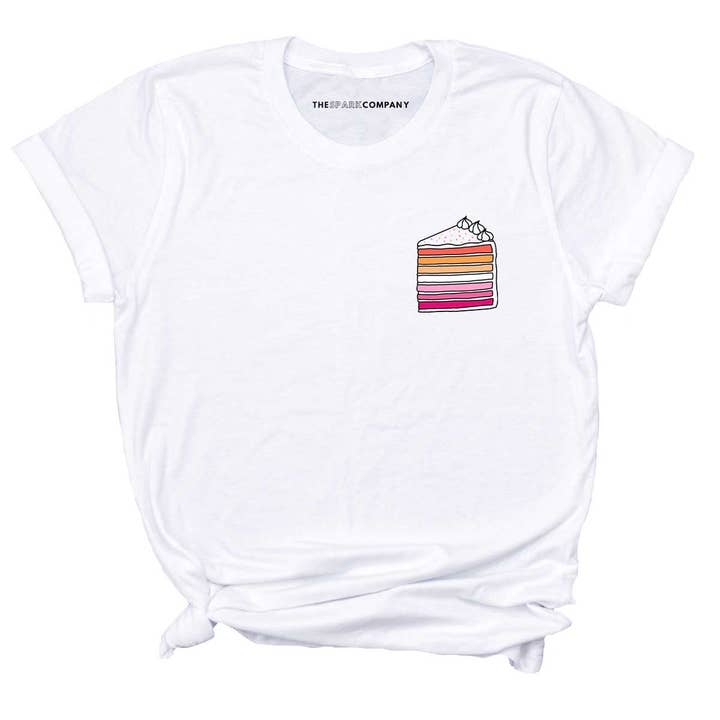 Rainbow Cake LGBTQ+ T-Shirt for wholesale by The Spark Company