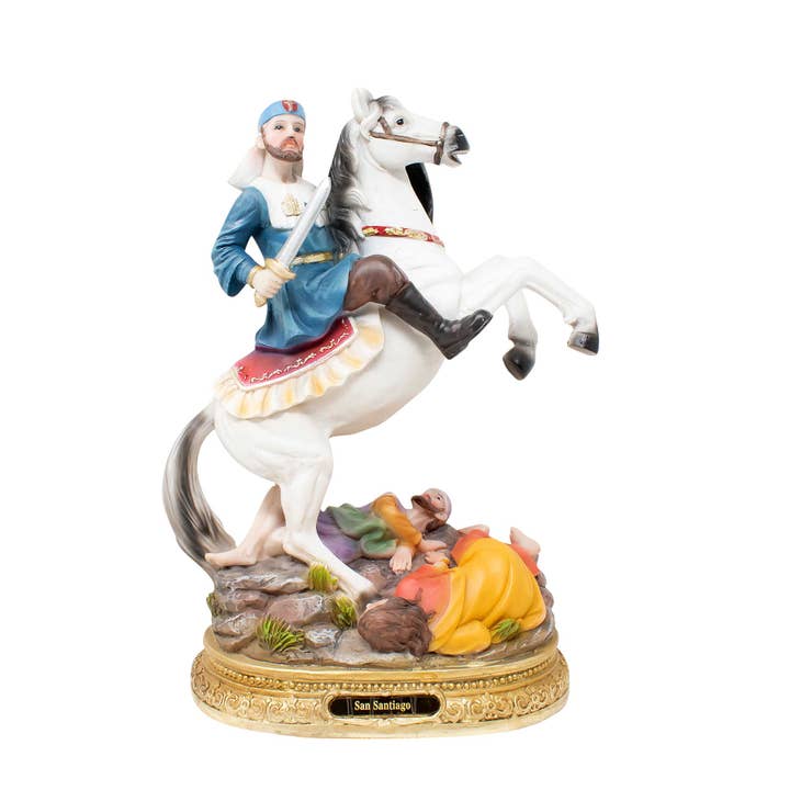 Saint James Resin Statue – Estatua de San Santiago Católica for wholesale by mrcjsales
