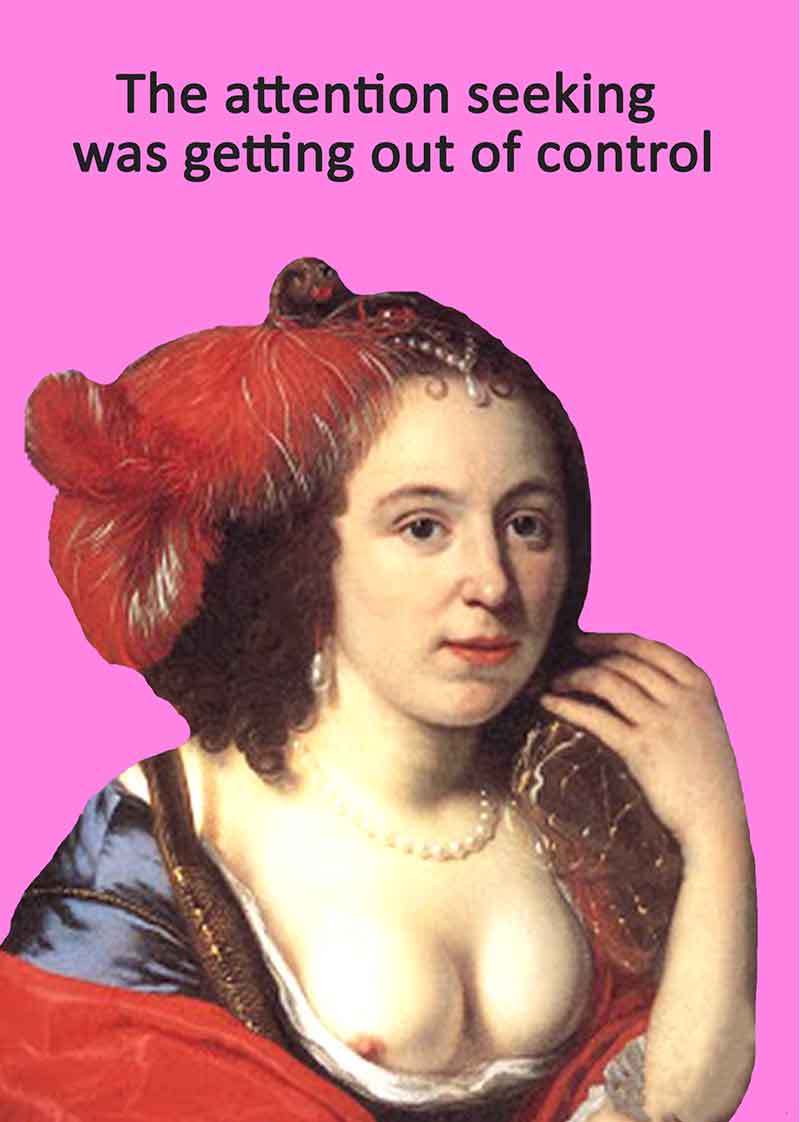 Go La La – wholesale Birthday card – Funny birthday card Attention Seeking2