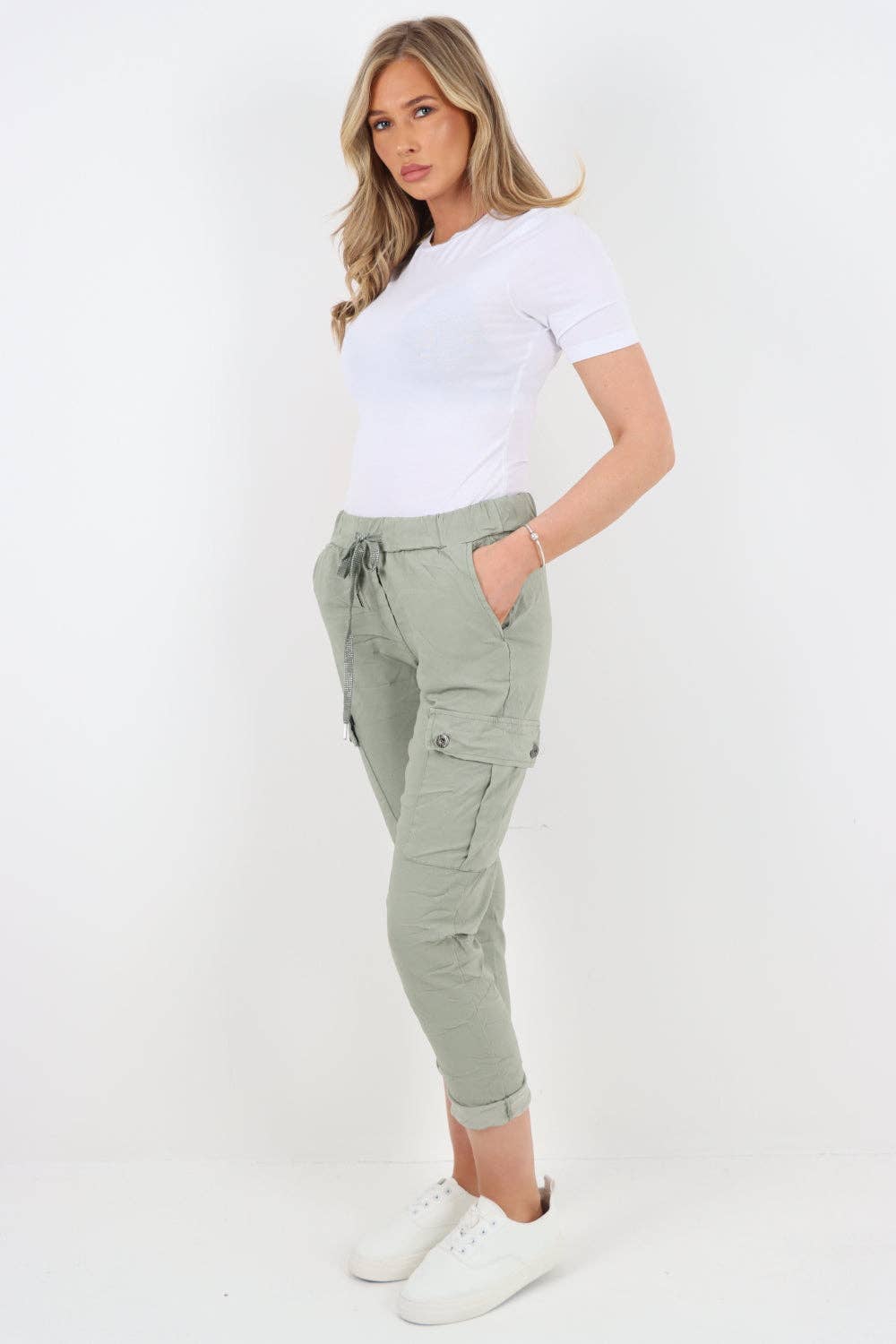 Miss Bold - Wholesale Pants - Women's - Italian Cargo Magic Trousers22
