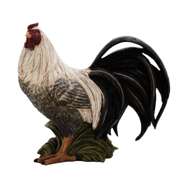 A-79949 : Coq en polystone 33 cm de large, 30 cm de haut pour la vente par Import Corner