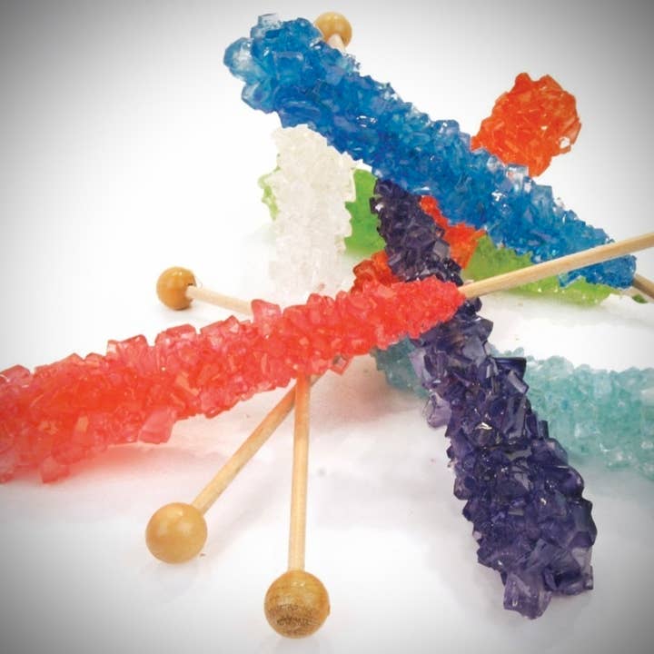 O'Shea's Candies Sweet Shop - Wholesale Hard Candy - Nostalgic Old Fashioned Rock Candy w/ Wooden Sticks 2PK3