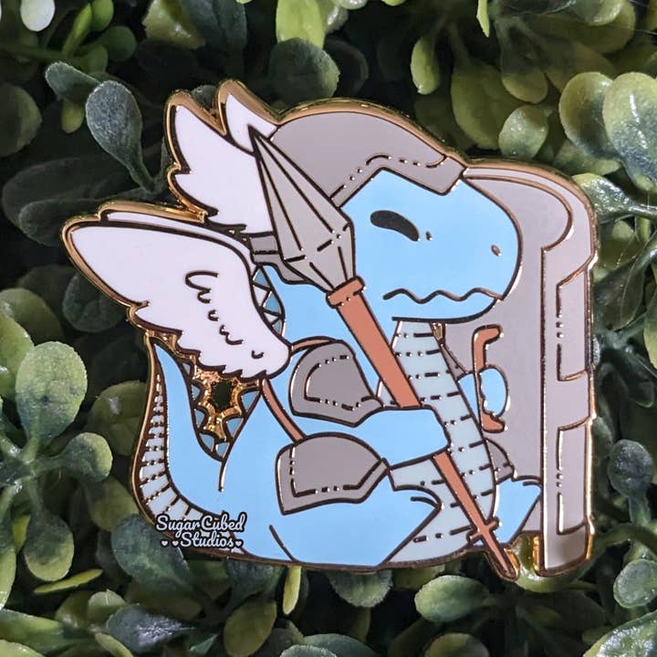 The Draconic Cleric - Dragons and Dragons Enamel Pin for wholesale by Sugar Cubed Studios