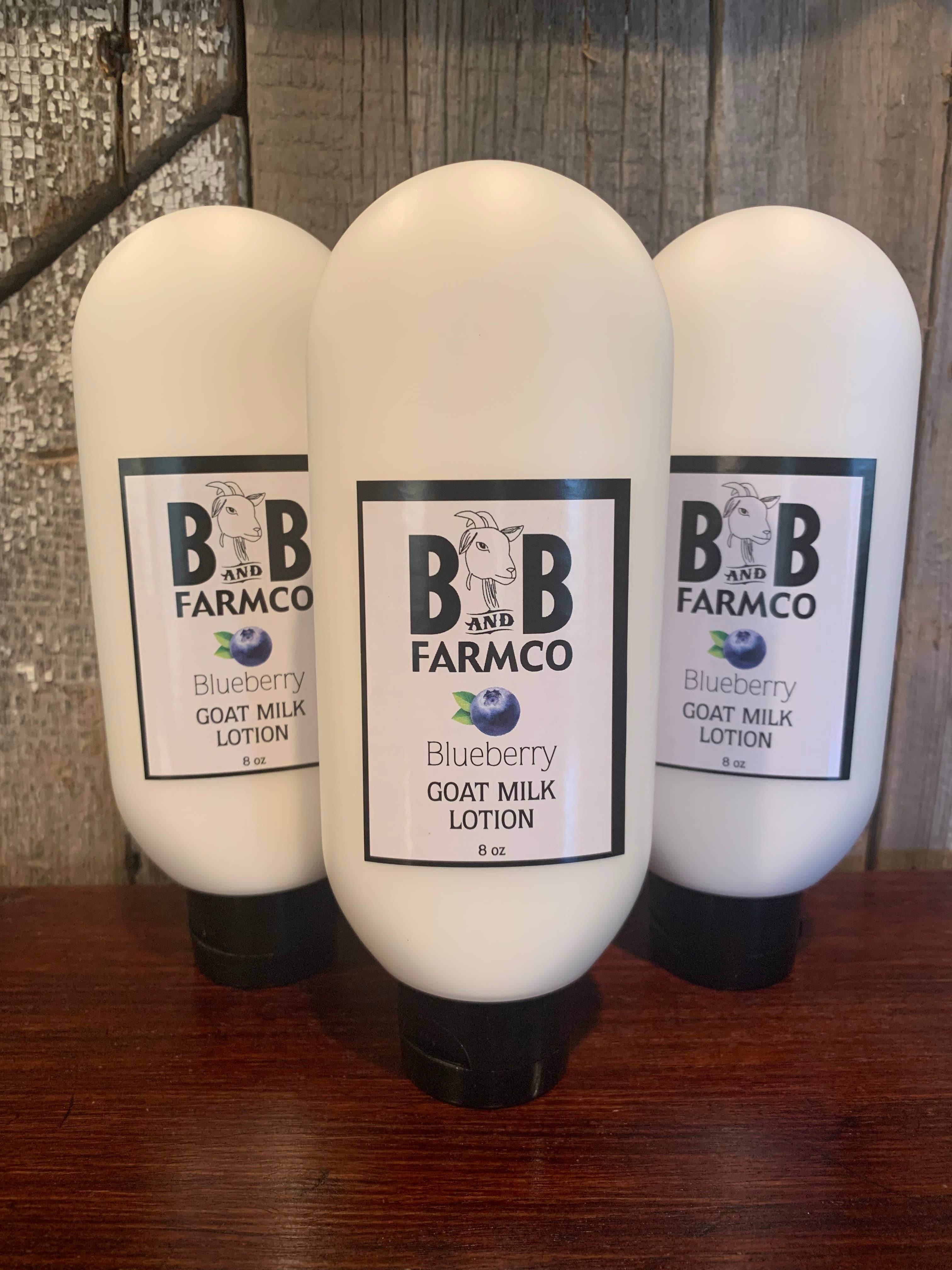 B and B Farmco - Wholesale Body cream/lotion - Blueberry Goat Milk Lotion - 8 oz