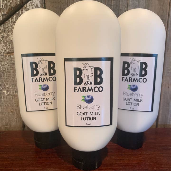 B and B Farmco - Wholesale Body cream/lotion - Blueberry Goat Milk Lotion - 8 oz0