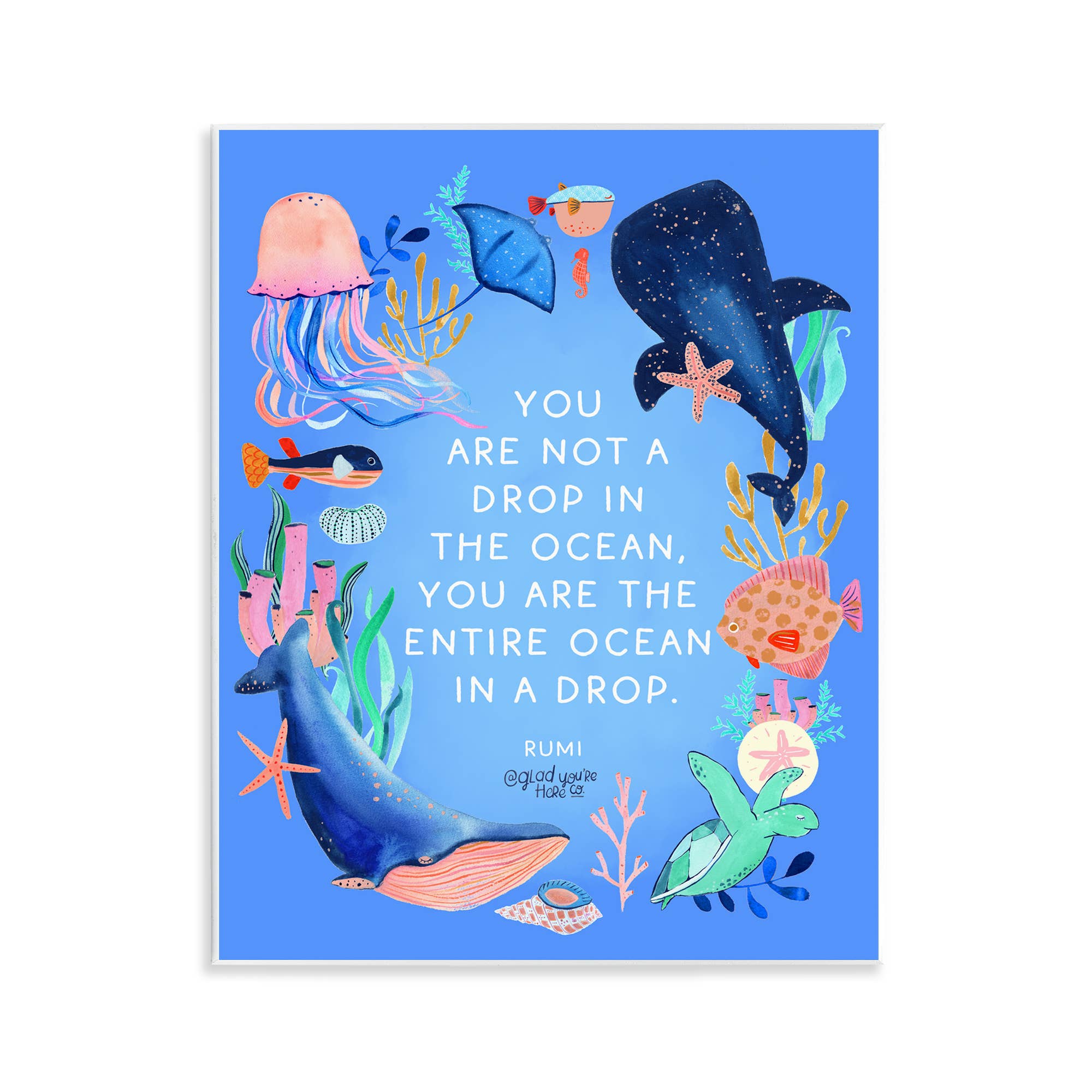 Stupell Industries – wholesale Wall sign – Entire Ocean In A Drop - Unframed Wall Art0